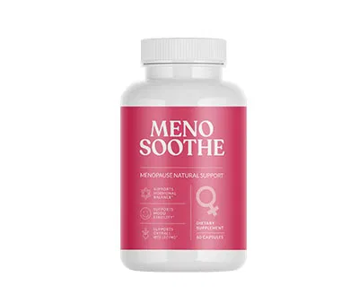 Menosoothe natural menopause relief supplement bottle